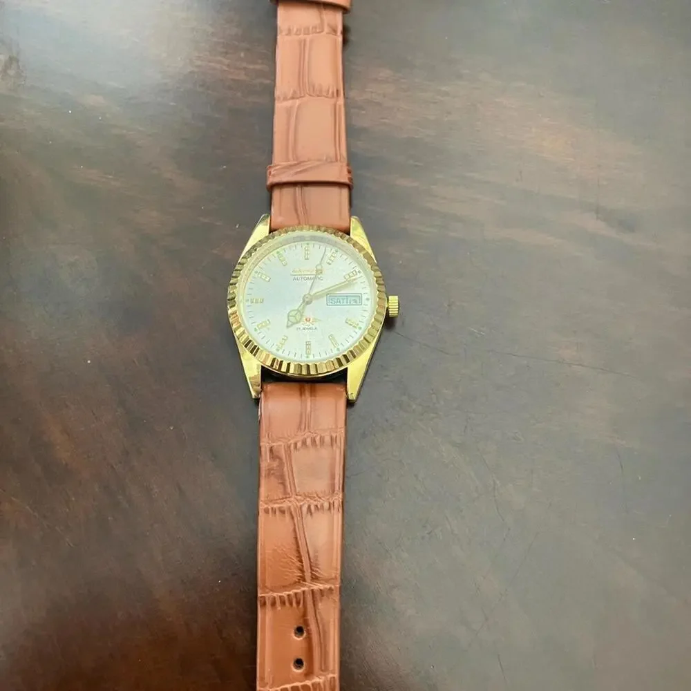 Citizen Eagle 7 36mm Gold and Brown Automatic Watch‎